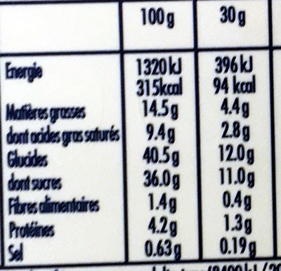 Pâte à tartiner avec Milka goût Noisette (14,5% MG) - Informations nutritionnelles - fr