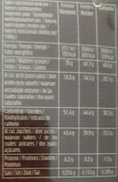 Ferrero Collection assortiment de chocolats x24 - Tableau nutritionnel - fr