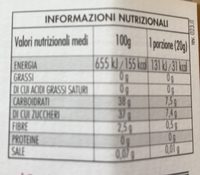Fiordifrutta pesche - Informations nutritionnelles - fr