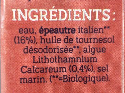 Lait Epeautre + calcium - Ingrédients - fr