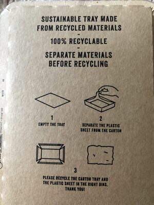 Burgers Originaux - Instruction de recyclage et/ou informations d'emballage - fr