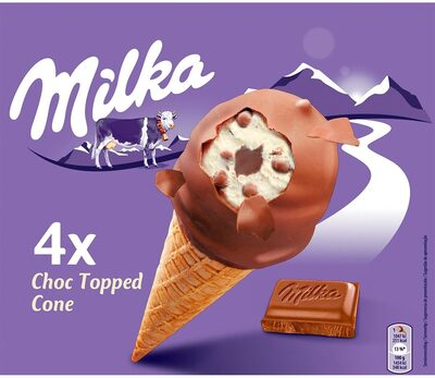 Milka Choc Topped Cone - Ingrédients - fr