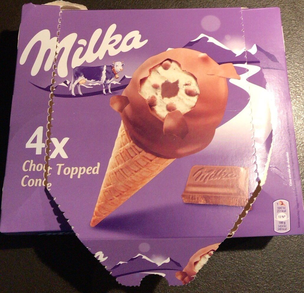 Milka Choc Topped Cone - Instruction de recyclage et/ou informations d'emballage - fr
