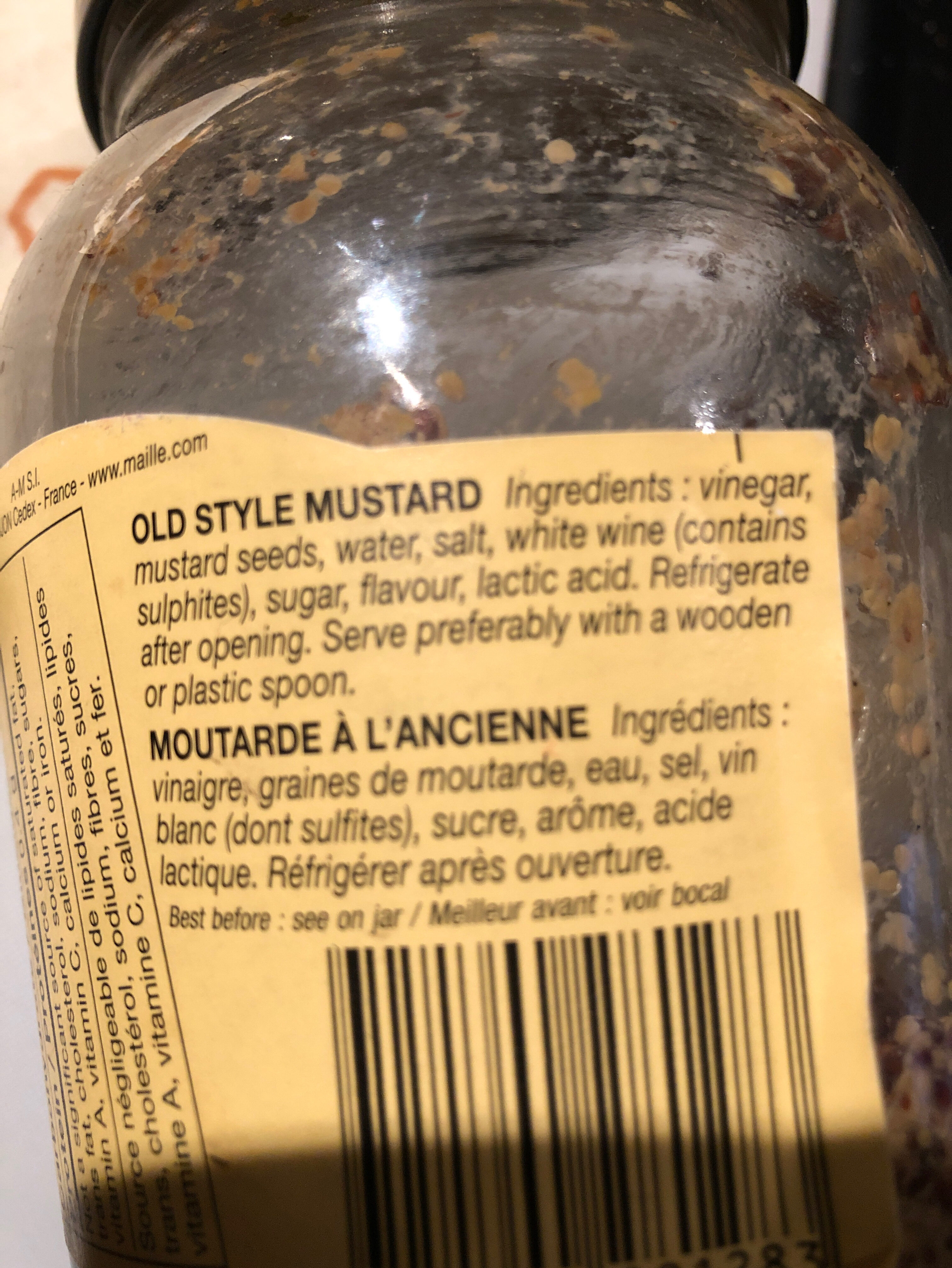 Moutarde à l’ancienne - Ingrédients - fr