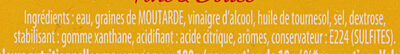 AMORA Moutarde Douce Verre TV 190g - Ingrédients - fr