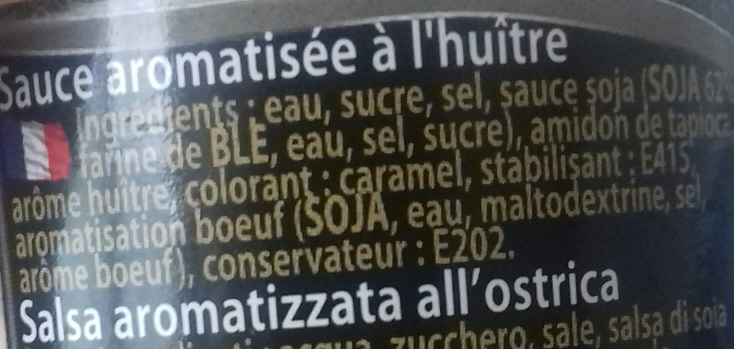 Sauce Aux Huîtres - Ingrédients - fr
