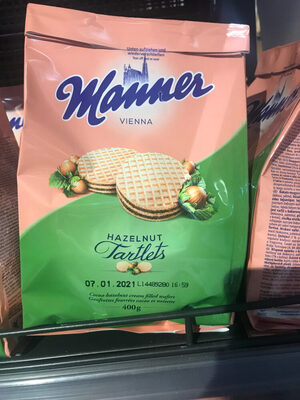 Manner Kakao-haselnusscreme T & Ouml;rtchen Original Manner T & Ouml;rtchen Aus Wien Mit Kakao-haselnusscreme. - Produit - fr