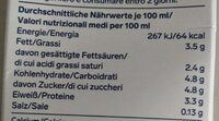 Premium Bergbauern H-Milch - Informations nutritionnelles - de