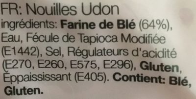 Udon noodles - Ingrédients - fr